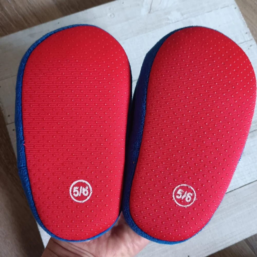 Sonic the Hedgehog Blue Kids Slippers Sz Baby5/6